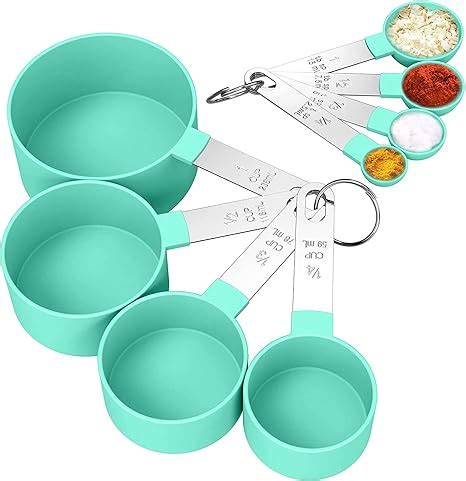 Comparativa visual de tazas medidoras para repostería