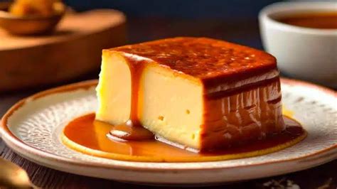 Fotografía de un quesillo venezolano bien caramelizado