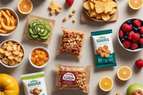 Composición de snacks saludables y coloridos para eventos