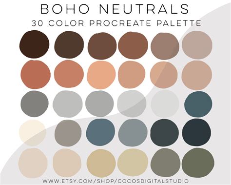 Ejemplo de paleta de colores pastel equilibrada con tonos neutros.