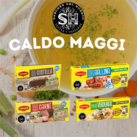 tabla nutricional comparativa de dos presentaciones del caldo Maggi