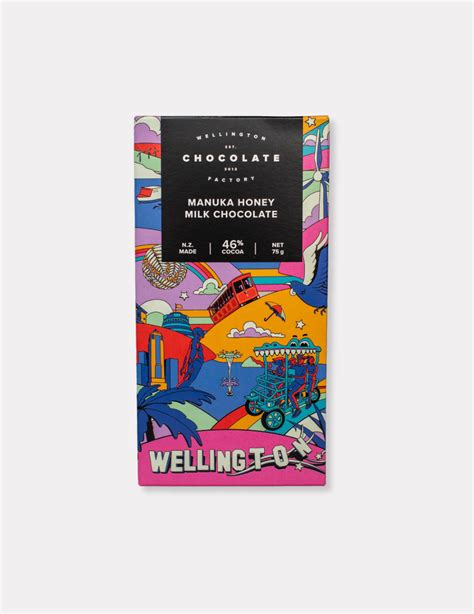Envoltura de chocolate gourmet de Wellington Chocolate Factory