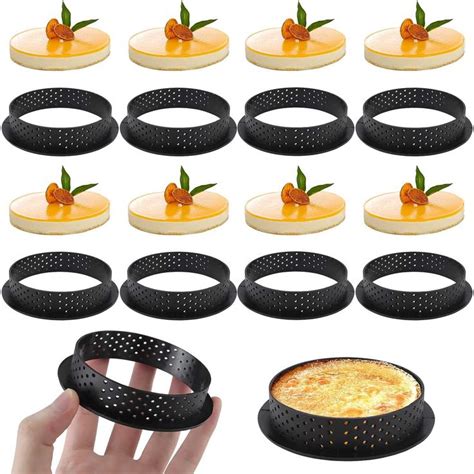 Anillo de pastelería perforado y liso para moldear tartas