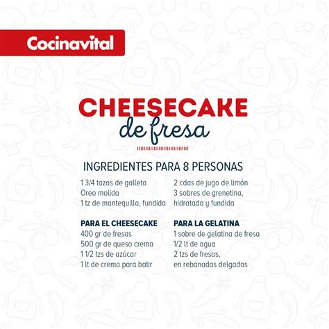 Infografía de los ingredientes clave del cheesecake de Nutella y Oreo
