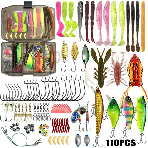 colección de señuelos populares para la pesca de salmón real