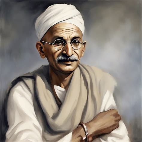 Fotografía de Mahatma Gandhi.