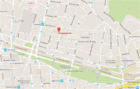 mapa del Barrio Patronato con puntos de interés gastronómicos resaltados