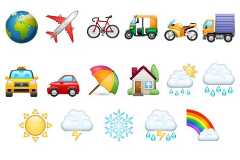 Emojis que representan lugares emblemáticos y festividades de Japón