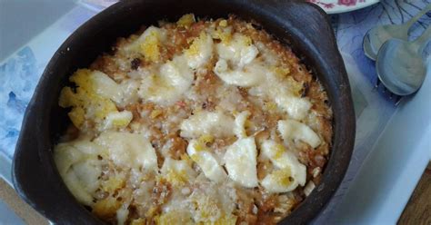 Chupe de locos gratinado en lebrillo