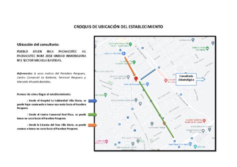 Mapa de ubicación del establecimiento de sushi en el sector de Cabo Exequiel Aroca, Coquimbo