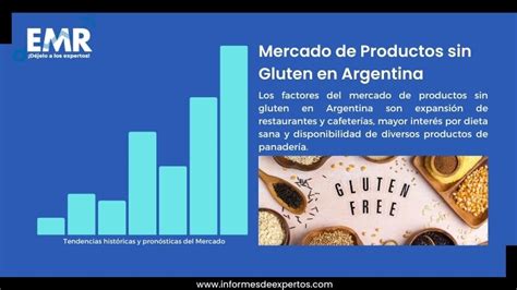 Infografía que muestra la estructura del mercado de productos sin gluten y sus principales segmentos de consumo.