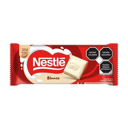 Ilustración vintage de la primera tableta de chocolate blanco de Nestlé o de la patente española de 1923