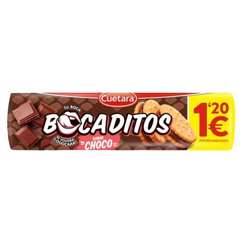 Fotografía del envase de 150 gramos de Bocaditos de Chocolate Cuetara