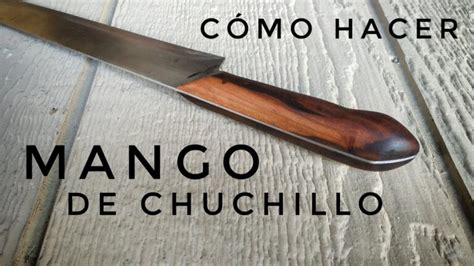 Ensamblaje del mango de un cuchillo de cocina con remaches y epoxi