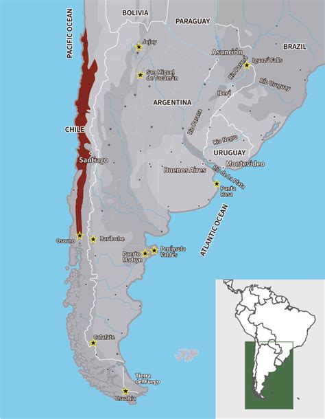 Mapa del Valle Central de Chile mostrando la ubicación de Curacaví.