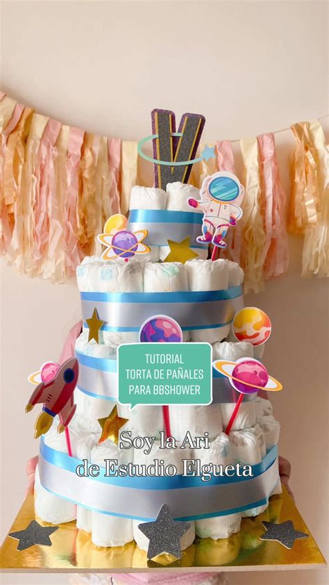 Pasos para armar un pastel de pañales decorativo
