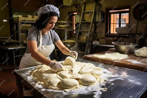 Mujer elaborando mantequilla