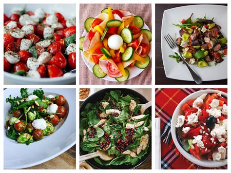 Variedad de ingredientes coloridos para ensaladas creativas