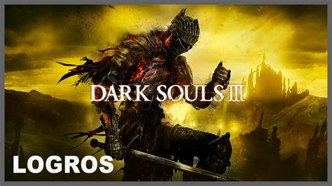 Ilustración estilizada de los 43 logros de Dark Souls 3.