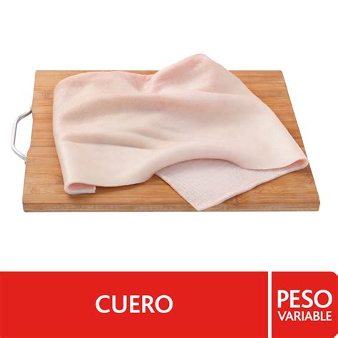 Esquema de corte y relleno del cuero de cerdo para el arrollado