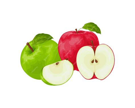 Ilustración artística de manzanas rojas y verdes en un entorno onírico para representar la dualidad del subconsciente