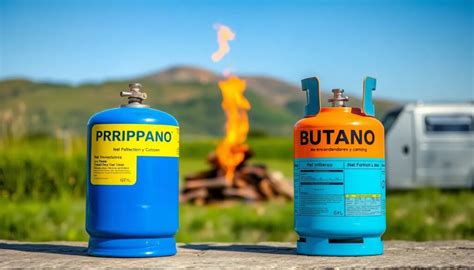 Tabla comparativa de butano y propano (poder calorífico, rango de temperatura, usos comunes).