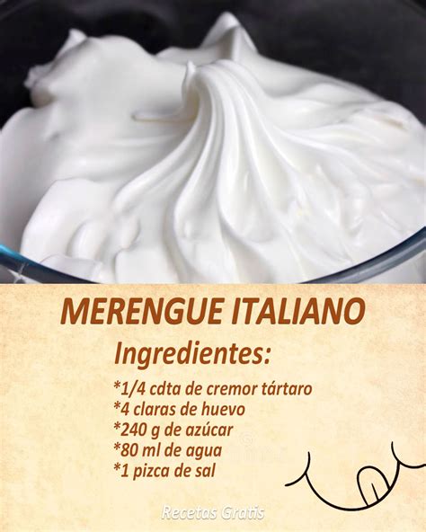 Proceso de preparación del merengue italiano con almíbar caliente
