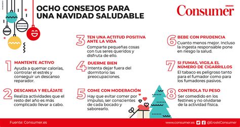 infografía con consejos de alimentación segura en Navidad para embarazadas