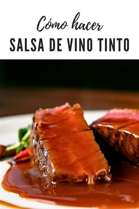Esquema de los pasos para hacer salsa de vino tinto