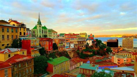 Vista del Cerro Concepción en Valparaíso