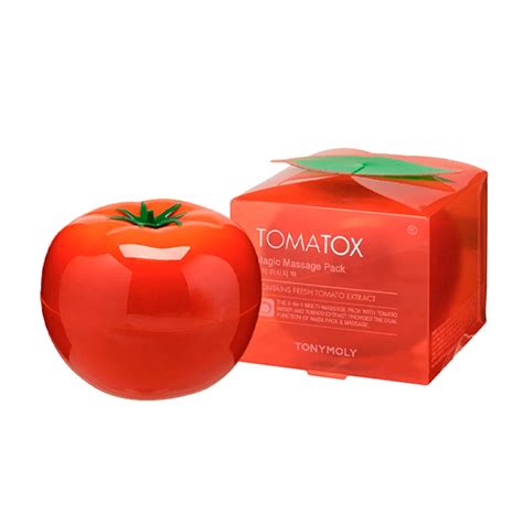 Primer plano de la mascarilla de brócoli Tony Moly, mostrando la esencia y la textura de la hoja.