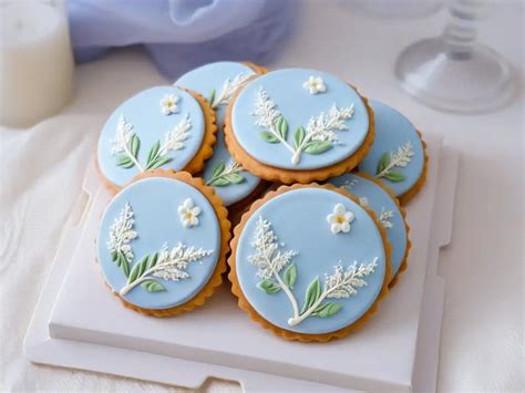 Ilustración de galletas decoradas con royal icing para eventos especiales