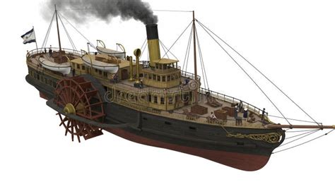 Ilustración de un molino de vapor del siglo XIX.