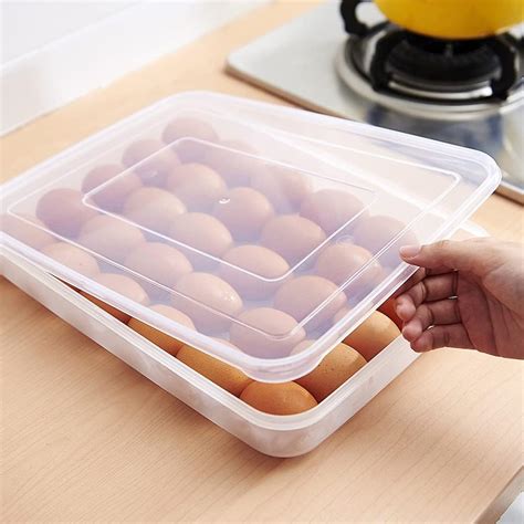 Recipientes de plástico para almacenamiento de huevos