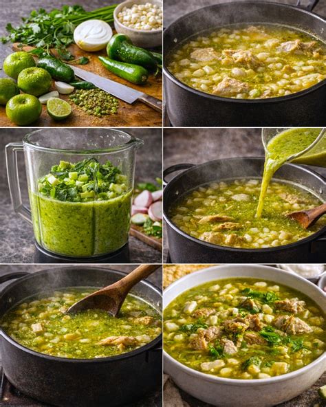 Fotografía de los ingredientes para la salsa verde de pepitas de calabaza