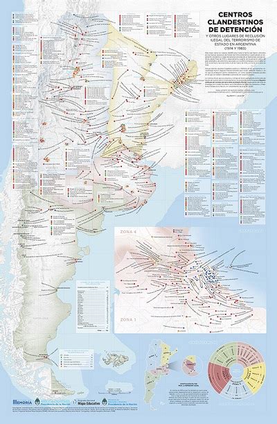 mapa de centros de detención política en Chile