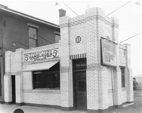 Fotografía histórica de un establecimiento White Castle