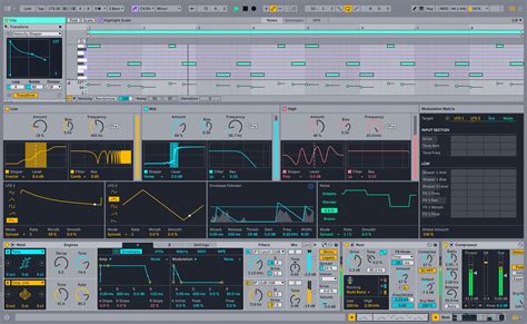 Interfaz del efecto Auto Pan en Ableton Live, mostrando los controles de LFO, Rate, Phase, Shape y Amount.