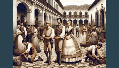 Grabado antiguo o ilustración que representa una escena colonial o indígena preparando alimentos