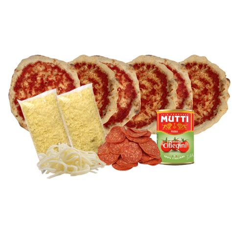 caja de kit de pizza Similae con ingredientes frescos