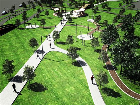 Infografía del proyecto de parque y áreas verdes en la intersección de Camino El Mariscal