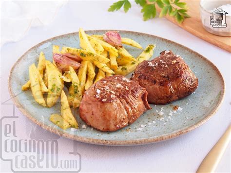 Plato de solomillo de ternera con guarnición