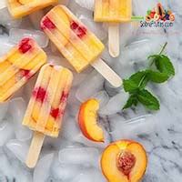 ingredientes frescos para paletas de durazno