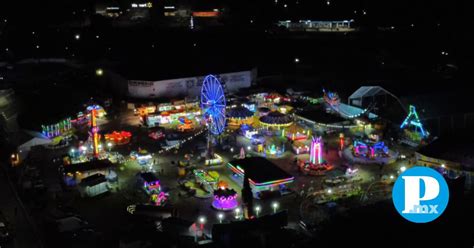 imagen aérea de la Feria de San Camilo mostrando su extensión