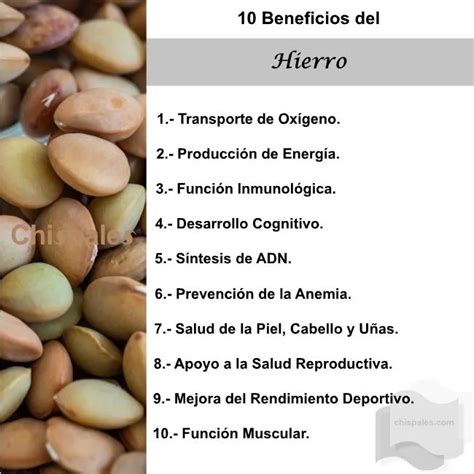 Tabla comparativa de los beneficios del hierro y la vitamina A para el desarrollo infantil.
