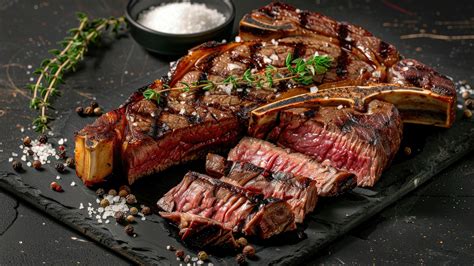 Fotografía de los cortes de carne premium servidos en un ambiente cálido y rústico en Hacienda Patagonia