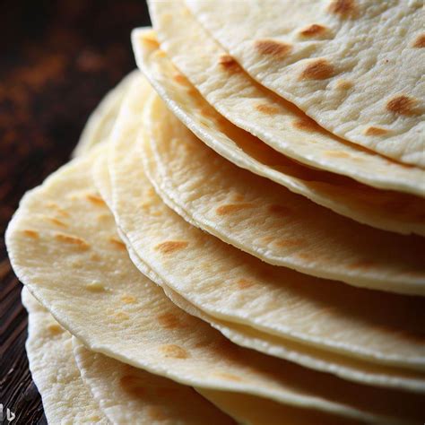 Fotografía de tortillas de harina en una cocina iluminada