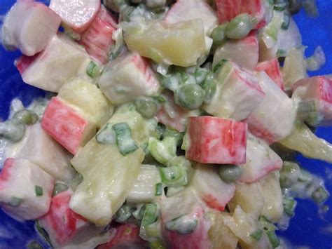 ensalada de kanikama y palmitos fresca y deliciosa