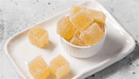 Ejemplo de postre o gominola elaborada con agar-agar.