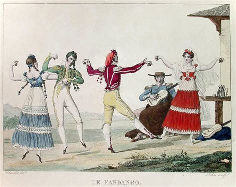 Ilustración de una contradanza del siglo XIX